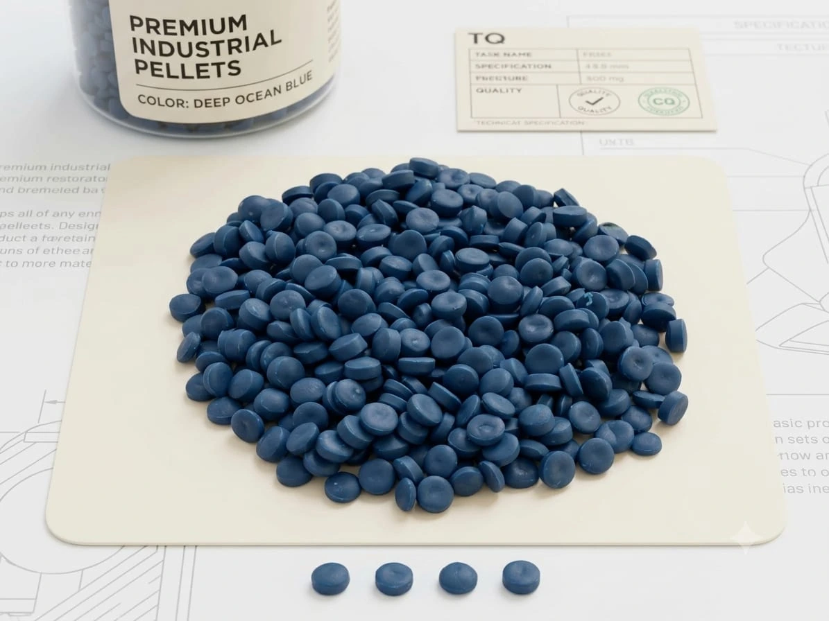 GP20 blue HDPE granules
